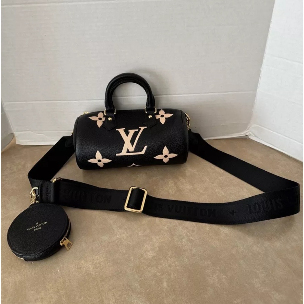Louis Vuitton Empreinte Monogram Papillon BB Black & Beige